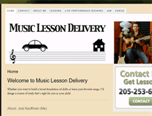 Tablet Screenshot of musiclessondelivery.com